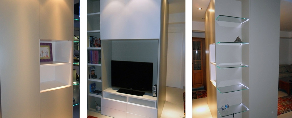 Cómo convertir una columna en un mueble funcional - Albani